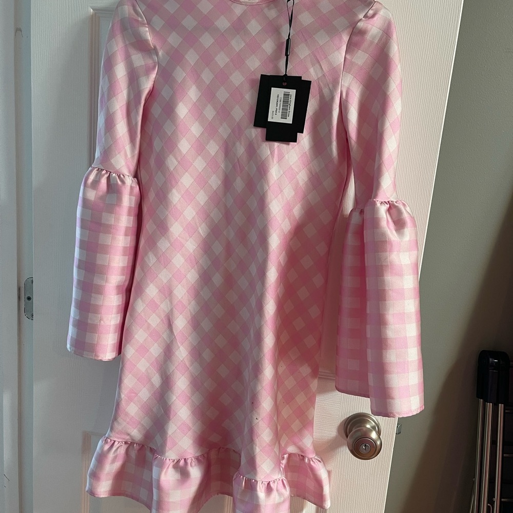 Cynthi Rowley Pink & White Gingham Dress